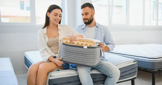 Layers of a high-quality mattress